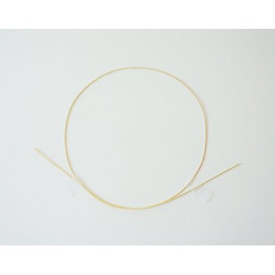 画像1: 糸巻き針金　金色