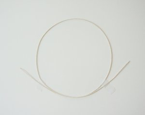 画像1: 糸巻き針金　銀色　 (1)